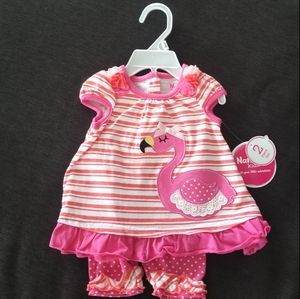 Flamingo Baby Girl Outfit
